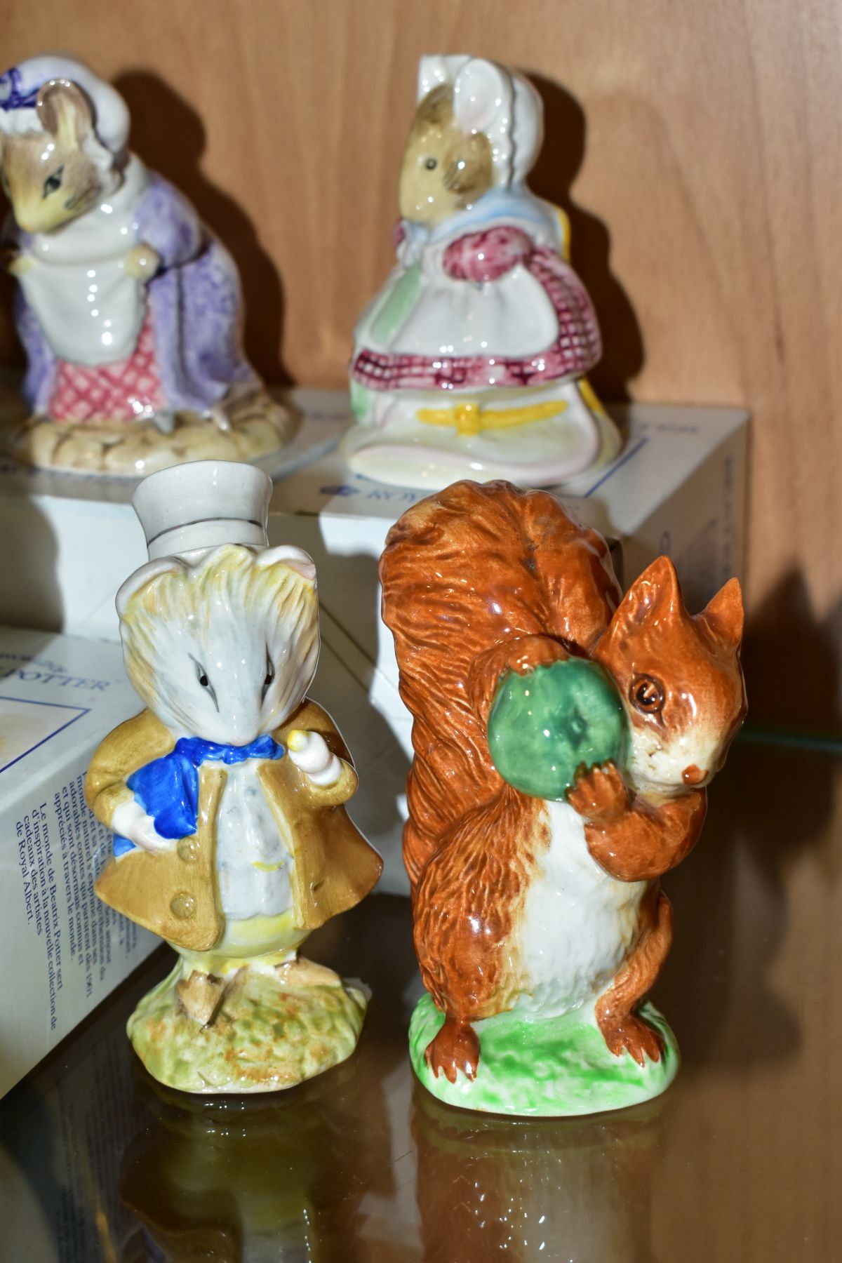 ELEVEN BEATRIX POTTER FIGURES, comprising six Beswick Flopsy, Mopsy and Cottontail, Amiable Guinea- - Image 7 of 12