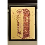 CRAIG ALAN (AMERICAN 1971) 'PHONE BOOTH III' a red phone box composed of individual figures,