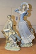 TWO LLADRO FIGURES, comprising 'Spring Breeze' 4936, designed by Vincente Martinez issued 1974 to