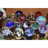 FOURTEEN CAITHNESS PAPERWEIGHTS, various sizes and designs, limited edition and collectors club