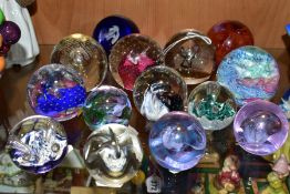 FOURTEEN CAITHNESS PAPERWEIGHTS, various sizes and designs, limited edition and collectors club