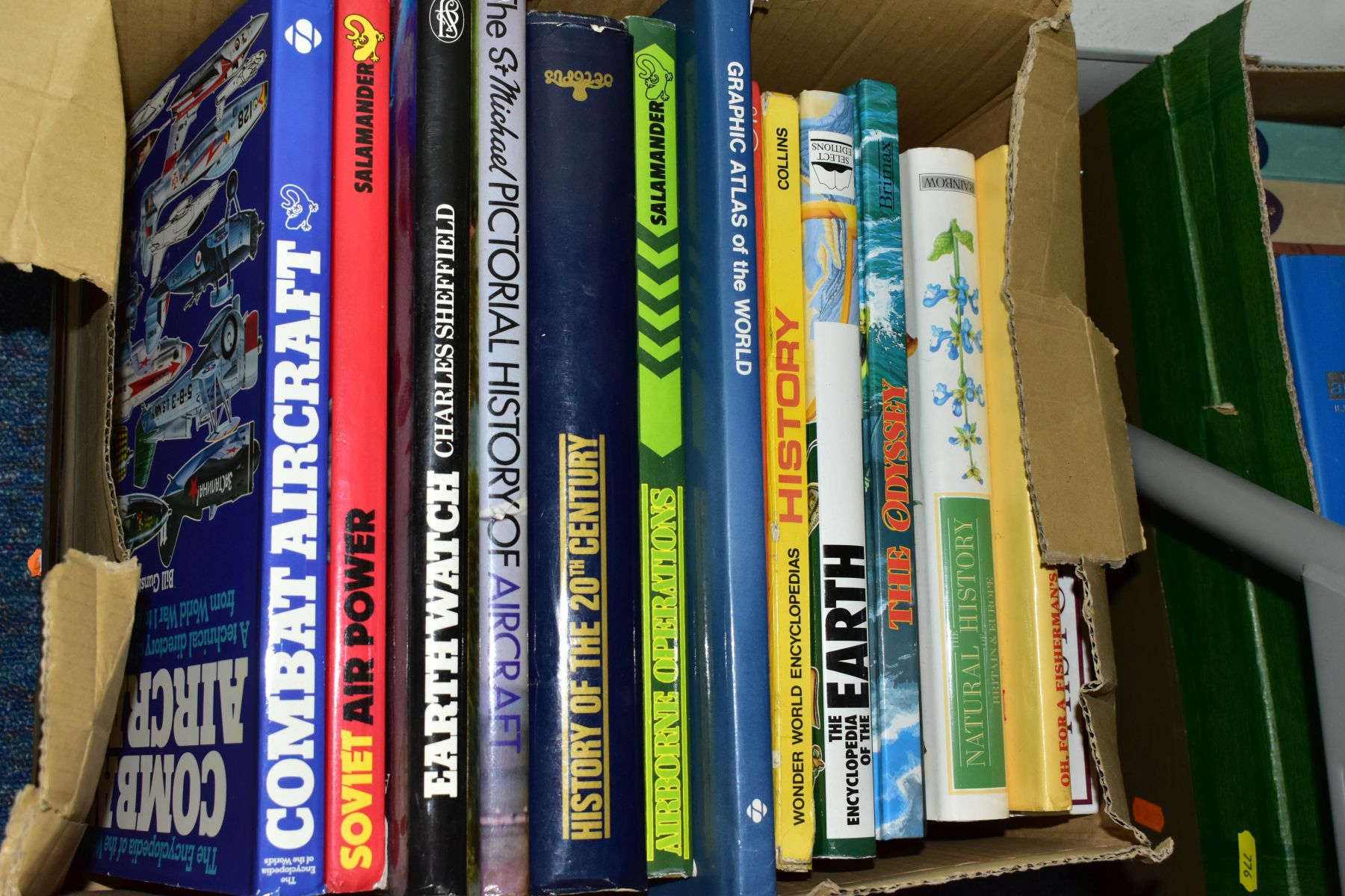 BOOKS, six boxes containing approximately 120 titles including 'Biggles' paperbacks, Haynes Manuals, - Image 5 of 8