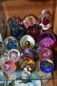 FOURTEEN CAITHNESS PAPERWEIGHTS, to include Fantasy Orchid 1993, Maydance, Coral Encounter 423/