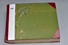 POSTCARD ALBUM, a Raphael Tuck & Sons Ltd, postcard album, bound in Saxony possibly in the early