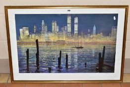 PETER ELLENSHAW (BRITISH 1913-2007) 'THE GLISTEN OF NEW YORK', a limited edition print of New York