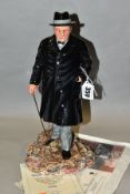 A ROYAL DOULTON LIMITED EDITION FIGURE, 'Winston S.Churchill' HN3433, No.1999/5000 modelled by