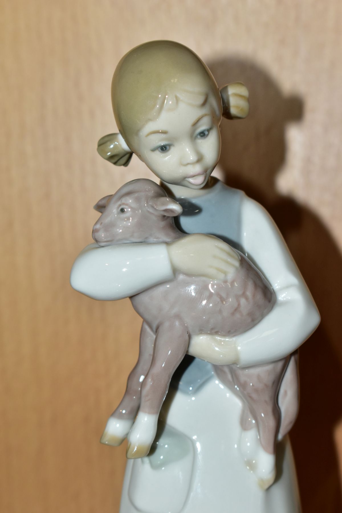 TWO LLADRO FIGURE GROUPS, a Girl with Basket Feeding Geese, sculpture Vincent Martinez issued 1969 - Image 11 of 12
