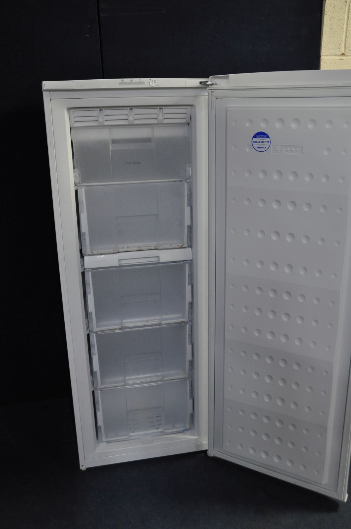 A BEKO LARDER FREEZER 55cm wide 147cm high (PAT pass and working at -19 degrees) and a Logik - Image 2 of 3