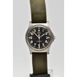CWC QUARTZ MILITARY ISSUE STAINLESS STEEL GENTLEMANS WRIST WATCH, CWC Quartz Military issue