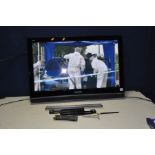 A PANASONIC TX-37PX80BA 37in TV with remote, wall mounting bracket but no stand (PAT pass and