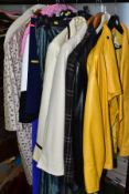 LADIES FASHION, to include a Loewe, Madrid yellow leather jacket, size 42, a Summit black leather