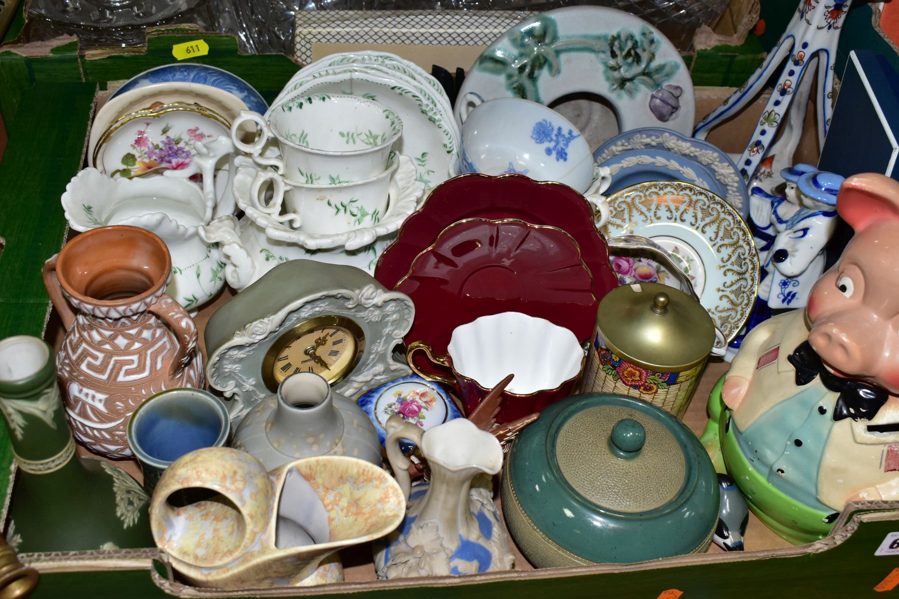 FOUR BOXES OF CERAMICS AND GLASSWARE, including two boxed Denbyware Egyptian collection plates, - Image 4 of 16