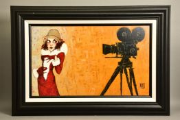 TODD WHITE (AMERICAN 1969) 'HER FIRST SCREEN TEST' a limited edition print of a female figure 38/