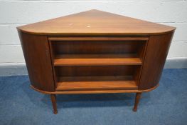 SOLA MOBELFABRIK OF NORWAY, A MID 20TH CENTURY TEAK COCKTAIL CABINET, with revolving door that's