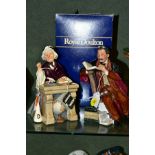 TWO ROYAL DOULTON FIGURES 'Schoolmarm' HN2223 and 'The Professor' HN2281, with an odd box (3) (