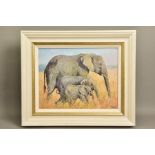 TONY FORREST (BRITISH 1961) 'FAMILY OUTING' a limited edition print of African Elephants 39/195,