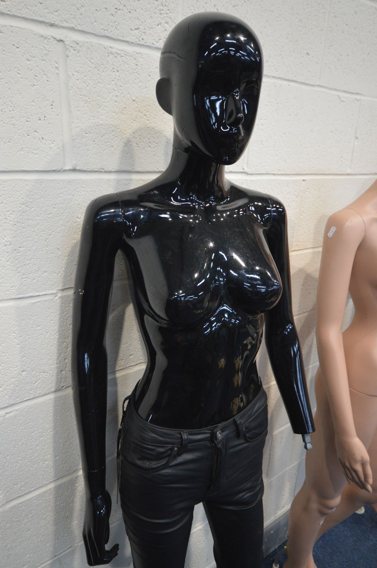 THREE FULL SIZE FEMALE MANNEQUINS, tallest at 178cm high (condition - damage to chest on one, - Image 5 of 5