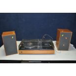 A DYNATRON HFC 51 MUSIC CENTRE with a Goldring G102 turntable and a pair of matching speakers (