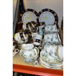 A ROYAL ALBERT CROWN CHINA TEA SET, OTHER TEA WARES etc, the Royal Albert tea set Reg No 749635,