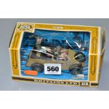 A BOXED BRITAINS GERMAN AFRIKA CORPS KUBELWAGEN SCOUT CAR, NO. 9785, complete with both figures