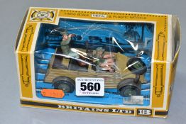 A BOXED BRITAINS GERMAN AFRIKA CORPS KUBELWAGEN SCOUT CAR, NO. 9785, complete with both figures