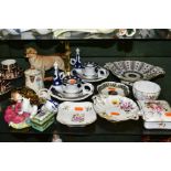 A GROUP OF ORNAMENTS AND GIFT WARES, to include mostly Royal Crown Derby limited edition of 500