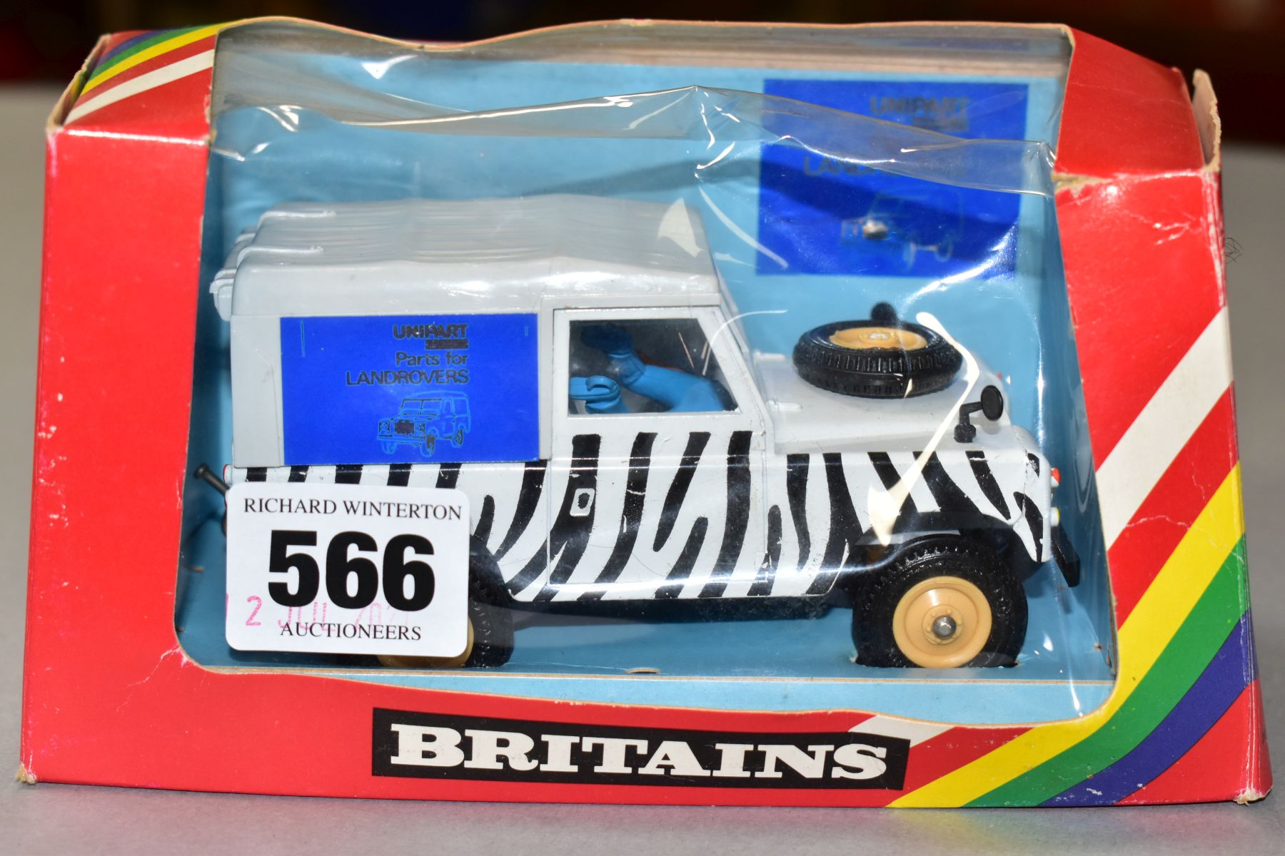 A BOXED BRITAINS SAFARI LANDROVER, No.9594, Unipart promotional version with 'Unipart Parts for - Image 5 of 5