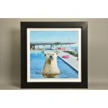 STEVE TANDY (BRITISH 1973) 'CALIFORNIA DREAMING' a limited edition print of a Polar Bear in a