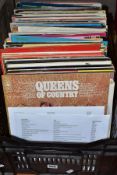 A TRAY CONTAINING APPROXIMATELY 110 LP'S FROM THE 1970'S AND 80'S, including Thin Lizzy, Supertramp,