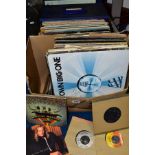 TWO TRAYS CONTAINING APPROXIMATELY ONE HUNDRED AND FIFTY LP'S AND SINGLES, including Face to Face by