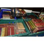 SIX BOXES OF BOOKS AND PUBLICATIONS, ETC, books are mostly late 19th Century to mid 20th Century, to