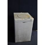A ZANUSSI UNDER COUNTER FREEZER 55cm wide, very dirty (PAT pass and working at -20 degrees)