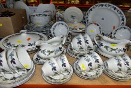 ROYAL DOULTON 'BURGANDY TC1001' SIX PERSON DINNER SERVICE to include six each of the following,