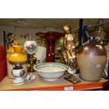 CERAMICS AND SUNDRY ITEMS etc, to include a large stoneware flagon, impressed name Keys and Hadden