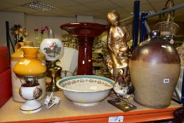 CERAMICS AND SUNDRY ITEMS etc, to include a large stoneware flagon, impressed name Keys and Hadden