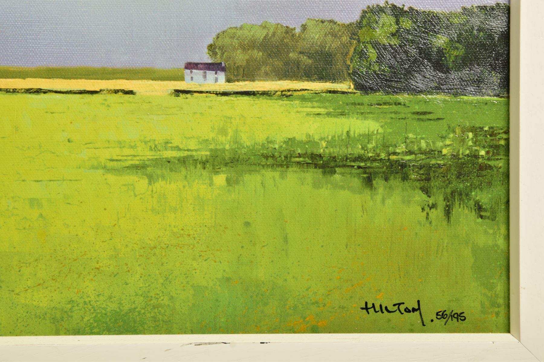 BARRY HILTON (BRITISH 1941) 'GREEN FIELDS OF HOME' a limited edition print of a landscape, signed - Image 3 of 11