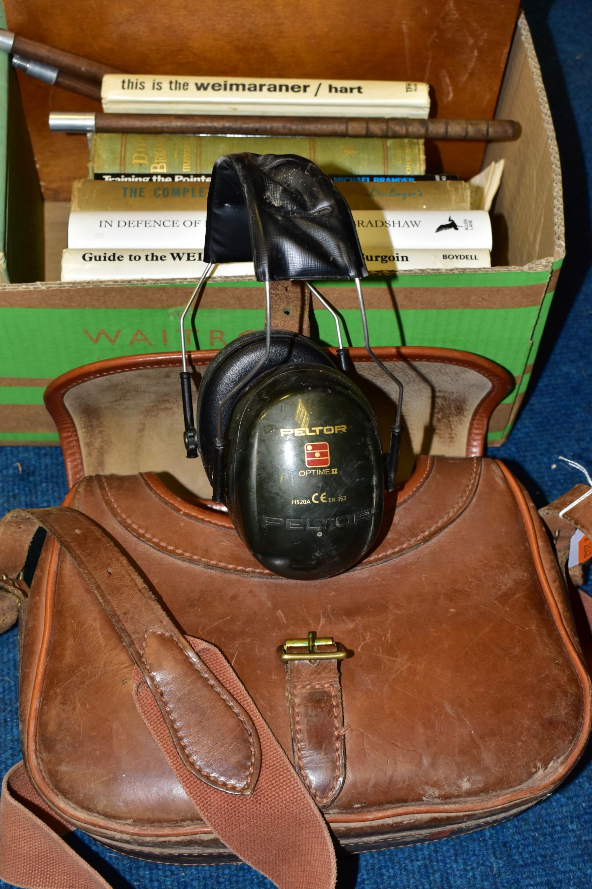 A PARKER-HALE PS1 SHOTGUN CLEANING KIT IN WOODEN BOX (express oil can missing), together with a - Image 2 of 4