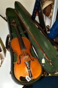 A LATE 19TH/EARLY 20TH CENTURY GERMAN EXCELSIOR (ALFRED MORITZ) VIOLIN BEARING COPY OF