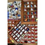 OVER TWO HUNDRED COLLECTORS THIMBLES, mostly holiday souvenirs, to include ceramic, pewter, brass