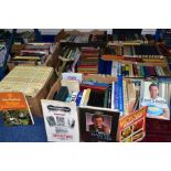 BOOKS, approximately 250 titles in eight boxes consisting of hard back and paperback publications,