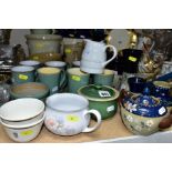 A COLLECTION OF DENBY AND LOVATT LANGLEY WARES, ETC, to include a pair of Lovatt 5214 vases,