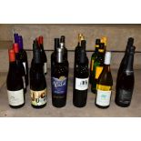 WINE, a collection of nineteen bottles of red wine and nine bottles of white wine, the red's