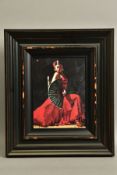 FABIAN PEREZ (ARGENTINIAN 1967) 'STUDY FOR CELINA WITH ABANICO IV', an artist proof print of a