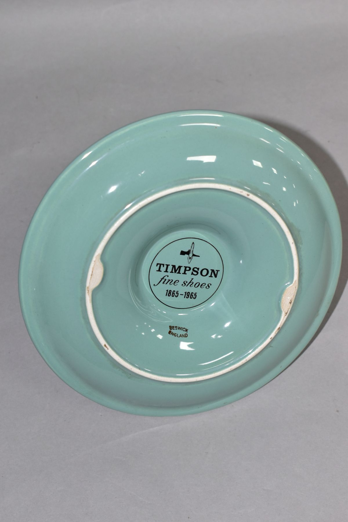 A BESWICK ADVERTISING ASHTRAY, 'Timpson Fine Shoes' 1865-1965, height 12.5cm - Image 5 of 5