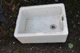 A TWYFORDS CERAMIC BELFAST SINK width 62cm depth 46cm height 28cm