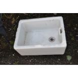 A TWYFORDS CERAMIC BELFAST SINK width 62cm depth 46cm height 28cm