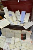 LEGAL DOCUMENTS, a large metal trunk containing 1000's of indentures, contracts, deeds, letters,