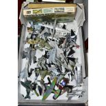 A COLLECTION OF ASSORTED DIECAST MILITARY AIRCRAFT MODELS, no makers marking, assorted scales,