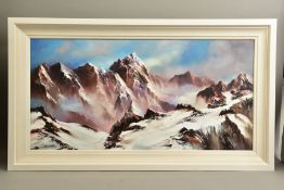 PHILIP GRAY (IRISH 1959) 'PATH TO THE PEAK' a limited edition print of a mountain range 60/75,