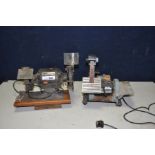 A DELTA No 31-080 BELT AND DISC SANDER (PAT pass and working) and a Test Rite 6in Bench Grinder (PAT
